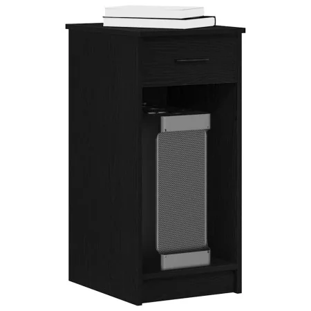 Torre de ordenador con cajón negro 35x45x77 cm by , Desks - Ref: Foro24-858741, Price: 54,50 €, Discount: %