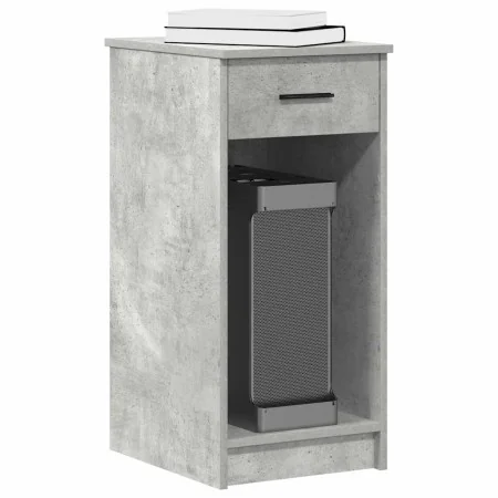 Torre de ordenador con cajón gris cemento 35x45x77 cm by , Desks - Ref: Foro24-858743, Price: 53,62 €, Discount: %