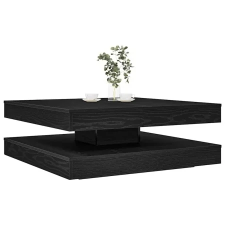 Mesa de centro giratoria 360 grados roble negro 90x90x34,5 cm by , Coffee table - Ref: Foro24-3321352, Price: 168,30 €, Disco...