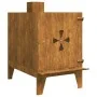 Estufa de camping de acero corten 35x50x60 cm by , Tableware and kitchen utensils for camping - Ref: Foro24-859841, Price: 53...