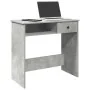 Escritorio de madera contrachapada gris hormigón 80x40x75 cm de , Escritorios - Ref: Foro24-860475, Precio: 61,46 €, Descuent...