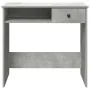 Escritorio de madera contrachapada gris hormigón 80x40x75 cm de , Escritorios - Ref: Foro24-860475, Precio: 61,46 €, Descuent...