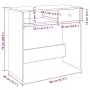 Escritorio de madera contrachapada gris hormigón 80x40x75 cm de , Escritorios - Ref: Foro24-860475, Precio: 61,46 €, Descuent...