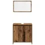 Juego de muebles de baño 3 piezas madera ingeniería envejecida von , Badezimmermöbel - Ref: Foro24-3328565, Preis: 163,22 €, ...