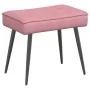 Sillón de relax con reposapiés terciopelo rosa by , Chairs - Ref: Foro24-4012330, Price: 113,56 €, Discount: %