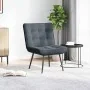Sillón de relax terciopelo gris oscuro 64x74x84 cm de , Sillas - Ref: Foro24-4012318, Precio: 91,96 €, Descuento: %