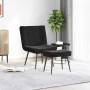 Sillón de relax con reposapiés terciopelo negro by , Chairs - Ref: Foro24-4012332, Price: 132,75 €, Discount: %