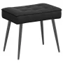 Sillón de relax con reposapiés terciopelo negro by , Chairs - Ref: Foro24-4012332, Price: 132,75 €, Discount: %