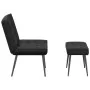 Sillón de relax con reposapiés terciopelo negro by , Chairs - Ref: Foro24-4012332, Price: 132,75 €, Discount: %