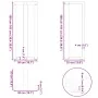 Patas mesa bar forma T 2 uds acero natural 50x35x(100-101) cm by , Table legs - Ref: Foro24-4013091, Price: 142,51 €, Discoun...