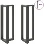 Patas mesa bar forma T 2 uds acero antracita 40x35x(110-111)cm de , Patas para mesas - Ref: Foro24-4013098, Precio: 138,27 €,...