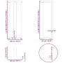 Patas mesa bar forma T 2 uds acero antracita 40x35x(110-111)cm de , Patas para mesas - Ref: Foro24-4013098, Precio: 138,27 €,...