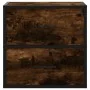 Mesitas de noche pared 2 uds color roble ahumado 40x31x39,5 cm von , Nachttische - Ref: Foro24-848729, Preis: 77,95 €, Rabatt: %