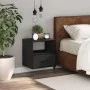 Mesita de noche de pared negra 40x31x39,5 cm de , Mesitas de noche - Ref: Foro24-848734, Precio: 42,01 €, Descuento: %