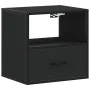 Mesita de noche de pared negra 40x31x39,5 cm de , Mesitas de noche - Ref: Foro24-848734, Precio: 42,01 €, Descuento: %