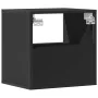 Mesita de noche de pared negra 40x31x39,5 cm de , Mesitas de noche - Ref: Foro24-848734, Precio: 42,01 €, Descuento: %