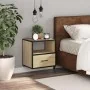 Mesita de noche de pared color roble ahumado 40x31x39,5 cm von , Nachttische - Ref: Foro24-848736, Preis: 40,87 €, Rabatt: %