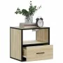 Mesita de noche de pared color roble ahumado 40x31x39,5 cm von , Nachttische - Ref: Foro24-848736, Preis: 40,87 €, Rabatt: %
