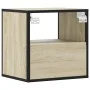 Mesita de noche de pared color roble ahumado 40x31x39,5 cm von , Nachttische - Ref: Foro24-848736, Preis: 40,87 €, Rabatt: %