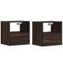 Mesitas de noche pared 2 uds color roble marrón 40x31x39,5 cm von , Nachttische - Ref: Foro24-848743, Preis: 70,14 €, Rabatt: %