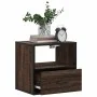 Mesitas de noche pared 2 uds color roble marrón 40x31x39,5 cm von , Nachttische - Ref: Foro24-848743, Preis: 70,14 €, Rabatt: %