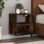 Mesita de noche de pared color roble ahumado 40x31x39,5 cm by , Nightstands - Ref: Foro24-848748, Price: 32,79 €, Discount: %