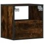 Mesita de noche de pared color roble ahumado 40x31x39,5 cm by , Nightstands - Ref: Foro24-848748, Price: 32,79 €, Discount: %