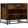 Banco zapatero madera de ingeniería roble ahumado 60x40x53,5 cm by , Benches for halls and storage - Ref: Foro24-849221, Pric...