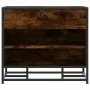 Banco zapatero madera de ingeniería roble ahumado 60x40x53,5 cm by , Benches for halls and storage - Ref: Foro24-849221, Pric...