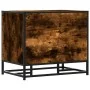 Banco zapatero madera de ingeniería roble ahumado 60x40x53,5 cm by , Benches for halls and storage - Ref: Foro24-849221, Pric...