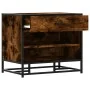 Banco zapatero madera de ingeniería roble ahumado 60x40x53,5 cm by , Benches for halls and storage - Ref: Foro24-849221, Pric...