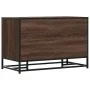 Banco zapatero madera de ingeniería marrón roble 80x40x53,5 cm by , Benches for halls and storage - Ref: Foro24-849228, Price...