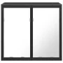 Armario de baño con espejo madera ingeniería negro 65x20x60 cm by , bathroom vanities - Ref: Foro24-849254, Price: 84,23 €, D...