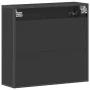 Armario de baño con espejo madera ingeniería negro 65x20x60 cm by , bathroom vanities - Ref: Foro24-849254, Price: 84,23 €, D...