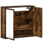 Armario con espejo baño madera roble ahumado 65x20x60 cm de , Tocadores de baño - Ref: Foro24-849256, Precio: 81,86 €, Descue...