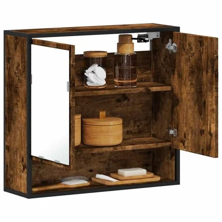 Armario con espejo baño madera roble ahumado 65x20x60 cm von , Badezimmerwaschtische - Ref: Foro24-849261, Preis: 81,89 €, Ra...