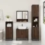 Armario con espejo baño madera marrón roble 65x20x60 cm de , Tocadores de baño - Ref: Foro24-849263, Precio: 79,52 €, Descuen...
