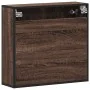 Armario con espejo baño madera marrón roble 65x20x60 cm de , Tocadores de baño - Ref: Foro24-849263, Precio: 79,52 €, Descuen...