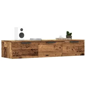 Armario de pared madera contrachapada madera vieja 102x30x20 cm by , Closets and storage - Ref: Foro24-856985, Price: 65,15 €...