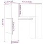 Mueble recibidor madera ingeniería roble artesanal 97,5x37x99cm by , Closets and storage - Ref: Foro24-857038, Price: 75,76 €...