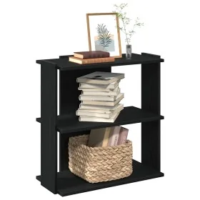Librería de 3 estantes madera de ingeniería negro 60x30x60 cm by , Bookcases and shelves - Ref: Foro24-860248, Price: 39,05 €...