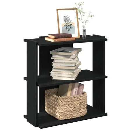 Librería de 3 estantes madera de ingeniería negro 60x30x60 cm de , Librerías y estanterías - Ref: Foro24-860248, Precio: 39,0...
