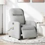 Sillón reclinable de masaje eléctrico tela gris nube by , Armchairs - Ref: Foro24-3302971, Price: 254,00 €, Discount: %