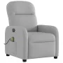 Sillón reclinable de masaje eléctrico tela gris nube by , Armchairs - Ref: Foro24-3302971, Price: 254,00 €, Discount: %