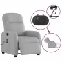 Sillón reclinable de masaje eléctrico tela gris nube by , Armchairs - Ref: Foro24-3302971, Price: 254,00 €, Discount: %