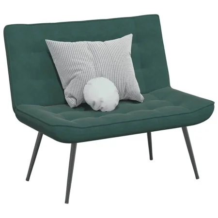 Banco de terciopelo verde oscuro 110x74x84 cm de , Bancos - Ref: Foro24-4012339, Precio: 177,57 €, Descuento: %