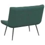 Banco de terciopelo verde oscuro 110x74x84 cm de , Bancos - Ref: Foro24-4012339, Precio: 177,57 €, Descuento: %