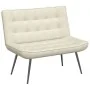 Banco de terciopelo color crema 110x74x84 cm de , Bancos - Ref: Foro24-4012345, Precio: 135,50 €, Descuento: %