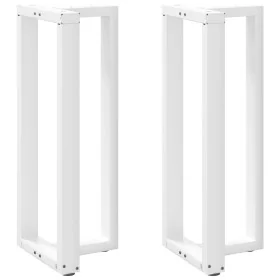 Patas de mesa bar forma T 2 uds acero blanco 40x35x(100-101) cm by , Table legs - Ref: Foro24-4013085, Price: 133,61 €, Disco...