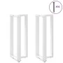 Patas de mesa bar forma T 2 uds acero blanco 40x35x(100-101) cm by , Table legs - Ref: Foro24-4013085, Price: 133,61 €, Disco...